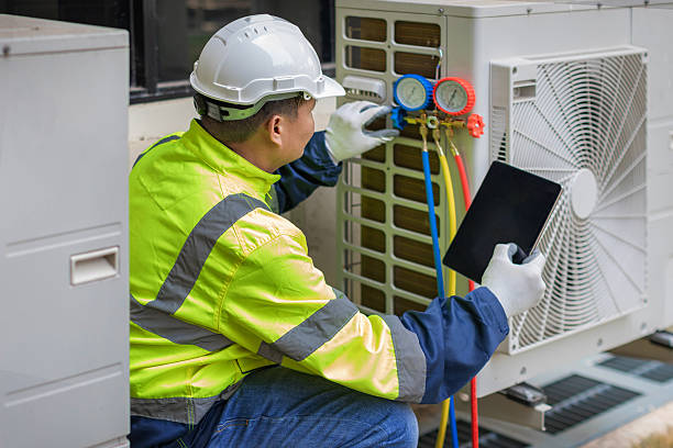 Professional Heat Pump Repair technician working in Easley, SC